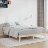 Estructura de cama sin colchón madera maciza de pino 152x203 cm