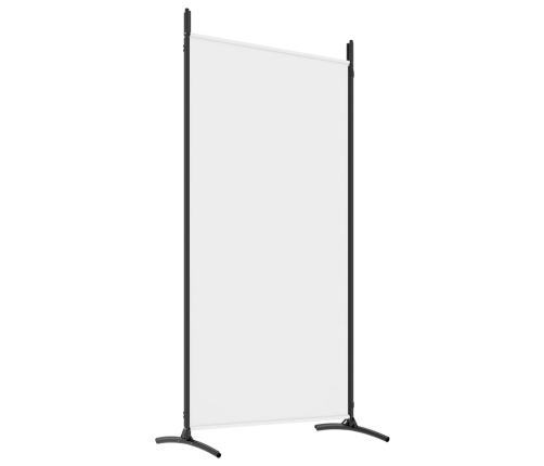 Biombo divisor de 4 paneles de tela blanco 346x180 cm