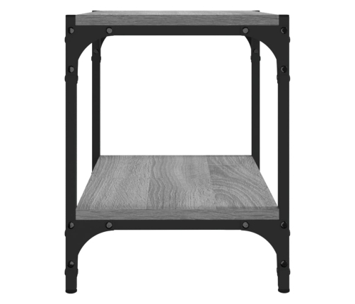 vidaXL Mueble para TV contrachapada y acero gris Sonoma 40x33x41 cm