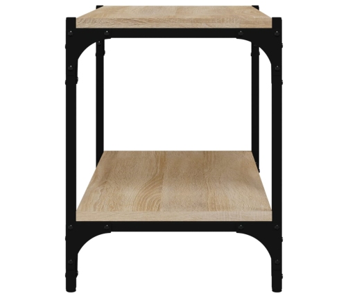 Mueble para TV contrachapada y acero roble Sonoma 60x33x41 cm