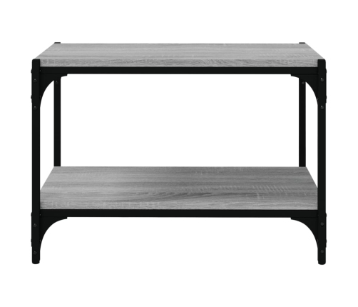 Mueble para TV contrachapada y acero gris Sonoma 60x33x41 cm