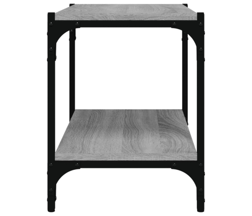 Mueble para TV contrachapada y acero gris Sonoma 60x33x41 cm