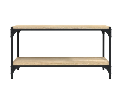 Mueble para TV contrachapada y acero roble Sonoma 80x33x41 cm