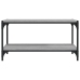 vidaXL Mueble para TV contrachapada y acero gris Sonoma 80x33x41 cm