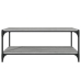 Mueble para TV contrachapada y acero gris Sonoma 100x33x41 cm