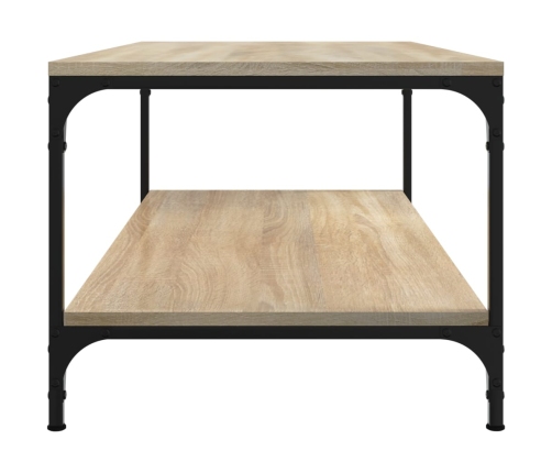 vidaXL Mesa de centro madera contrachapada roble Sonoma 100x50x40 cm