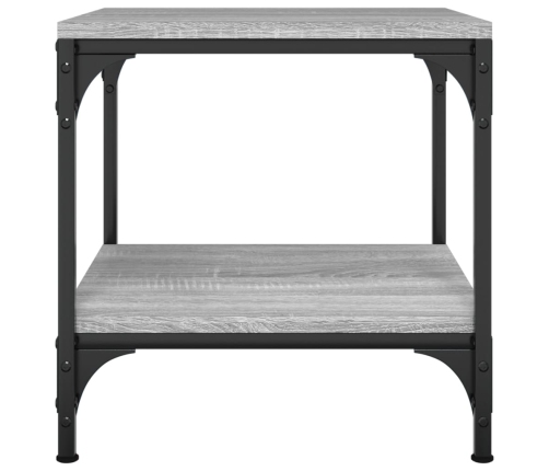 Mesa de centro madera contrachapada gris Sonoma 50x50x40 cm