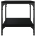 vidaXL Mesa auxiliar de madera contrachapada negro 40x40x40 cm