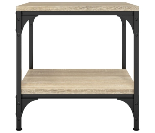 Mesa auxiliar madera contrachapada roble Sonoma 40x40x40 cm