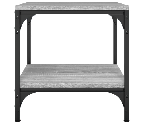 Mesa auxiliar de madera contrachapada gris Sonoma 40x40x40 cm