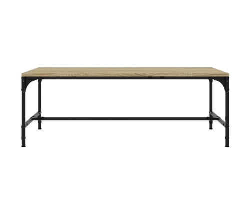 vidaXL Mesa de centro madera contrachapada roble Sonoma 100x50x35 cm