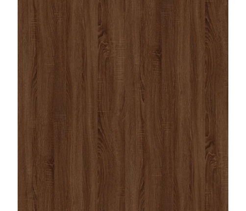 vidaXL Mesa de centro madera contrachapada marrón roble 100x50x35 cm