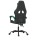 Silla gaming giratoria cuero sintético negro y verde