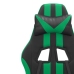 Silla gaming giratoria cuero sintético negro y verde