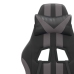 Silla gaming giratoria cuero sintético negro y gris