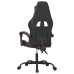 Silla gaming giratoria cuero sintético negro y rojo vino tinto