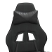 Silla gaming giratoria cuero sintético negro