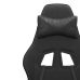 Silla gaming giratoria cuero sintético negro