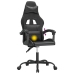 Silla gaming giratoria cuero sintético negro