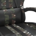 Silla gaming giratoria cuero sintético negro y camuflaje