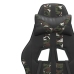 Silla gaming giratoria cuero sintético negro y camuflaje