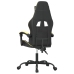 Silla gaming giratoria cuero sintético negro y dorado