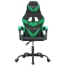 Silla gaming giratoria cuero sintético negro y verde