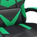 Silla gaming giratoria cuero sintético negro y verde