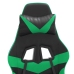 Silla gaming giratoria cuero sintético negro y verde