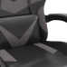 Silla gaming giratoria cuero sintético negro y gris