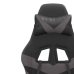 Silla gaming giratoria cuero sintético negro y gris