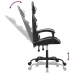 Silla gaming giratoria cuero sintético negro y blanco