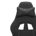 Silla gaming giratoria cuero sintético negro