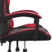 Silla gaming giratoria cuero sintético negro y rojo