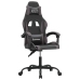 Silla gaming giratoria cuero sintético negro y gris