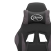 Silla gaming giratoria cuero sintético negro y gris