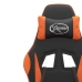 Silla gaming giratoria cuero sintético negro y naranja