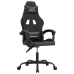 Silla gaming giratoria cuero sintético negro