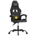 Silla gaming giratoria cuero sintético negro