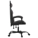 Silla gaming giratoria cuero sintético negro y gris