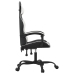 Silla gaming giratoria cuero sintético negro y blanco