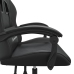 Silla gaming giratoria cuero sintético negro