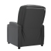 Sillón elevable cuero sintético negro