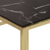 Mesa de centro dorada acero inoxidable y vidrio templado