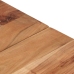 vidaXL Mesa de centro acero inoxidable plateado y madera maciza acacia