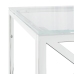 Mesa de centro acero inoxidable y vidrio 110x45x45 cm