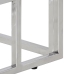 Mesa consola acero inoxidable plateado y vidrio templado