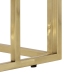Mesa consola acero inoxidable dorado y vidrio templado