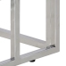Mesa consola acero inoxidable plateado y vidrio templado