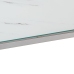Mesa consola acero inoxidable plateado y vidrio templado